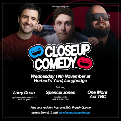 CLOSEUP COMEDY at Herbert’s Yard (SPECIAL)