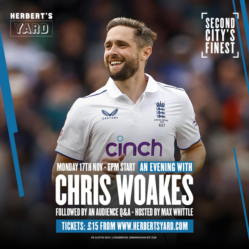 Second City’s Finest: An Evening with Chris Woakes