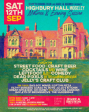 Highbury Hall Dining Club – Sat 12th Sep