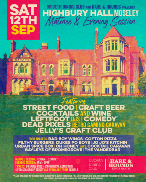 Highbury Hall Dining Club – Sat 12th Sep